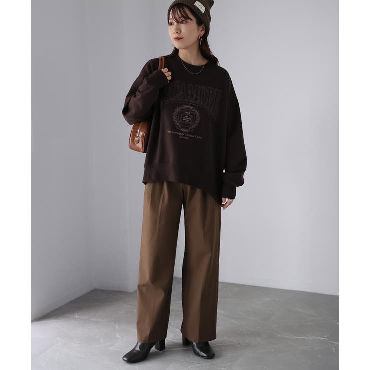 カレッジロゴ刺繍裏起毛スウェット | Riberry | 詳細画像23 