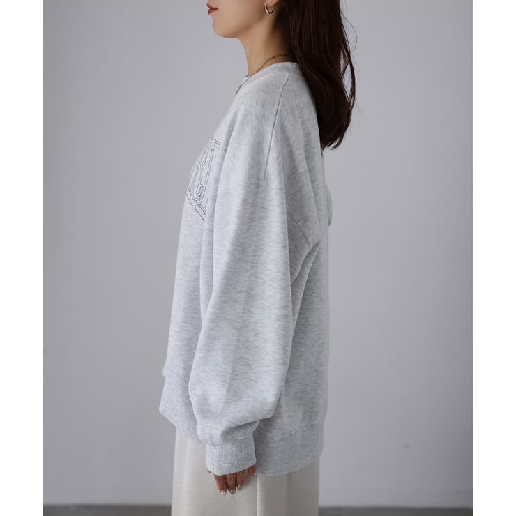 カレッジロゴ刺繍裏起毛スウェット | Riberry | 詳細画像26 