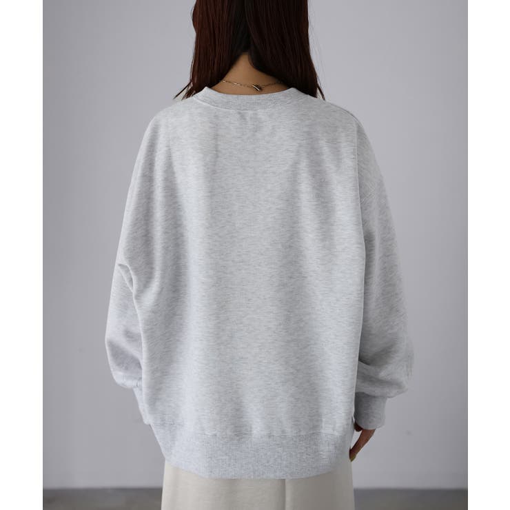 カレッジロゴ刺繍裏起毛スウェット | Riberry | 詳細画像27 