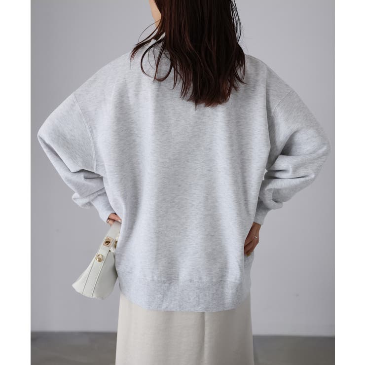 カレッジロゴ刺繍裏起毛スウェット | Riberry | 詳細画像6 