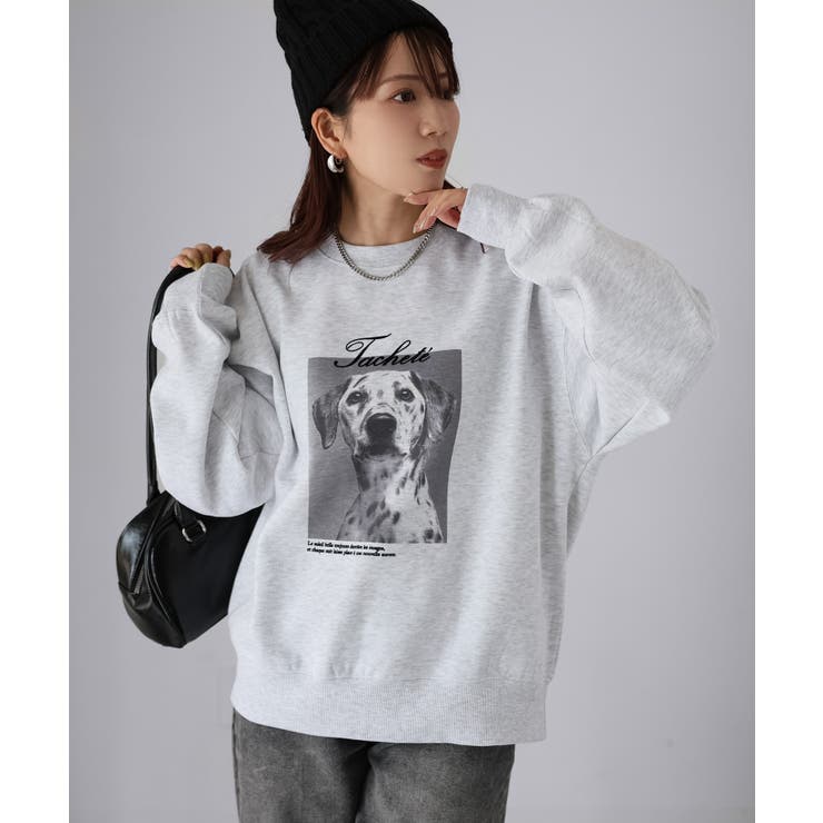 ダルメシアンプリント裏起毛スウェット | Riberry | 詳細画像10 