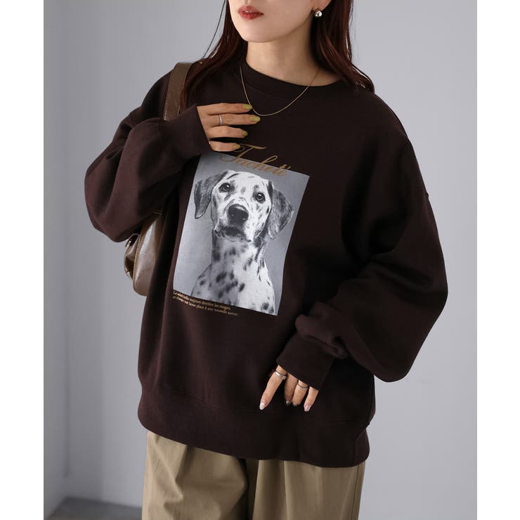 ダルメシアンプリント裏起毛スウェット | Riberry | 詳細画像18 