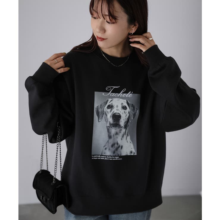 ダルメシアンプリント裏起毛スウェット | Riberry | 詳細画像4 