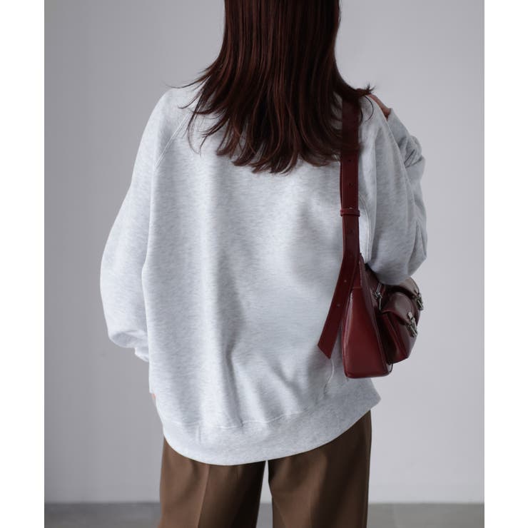 【体型カバー】裏起毛フォトプリントスウェット カジュアル 秋冬 | Riberry | 詳細画像14 