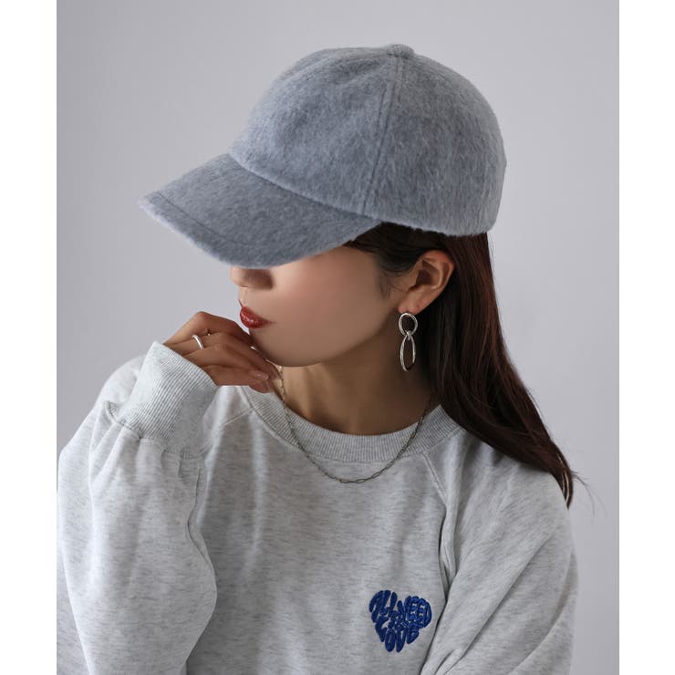 レザーベルト付きシャギーキャップ | Riberry | 詳細画像5 