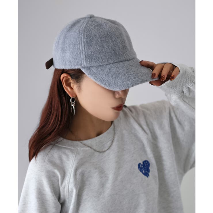 レザーベルト付きシャギーキャップ | Riberry | 詳細画像7 