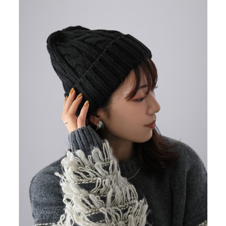 ケーブルニットキャップ | Riberry | 詳細画像10 
