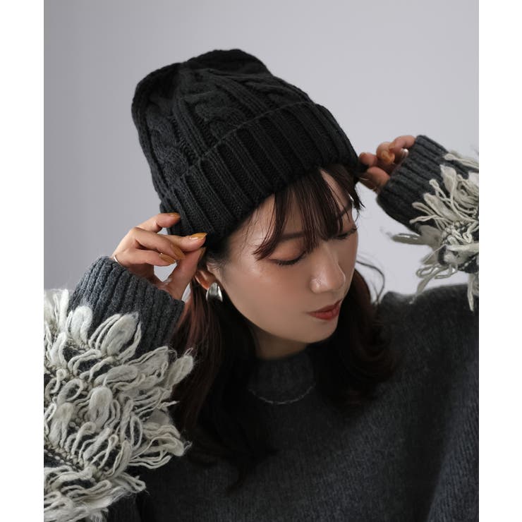 ケーブルニットキャップ | Riberry | 詳細画像11 