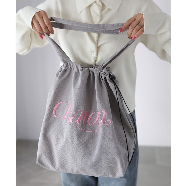 ロゴ刺繍巾着トートバッグ | Riberry | 詳細画像10 