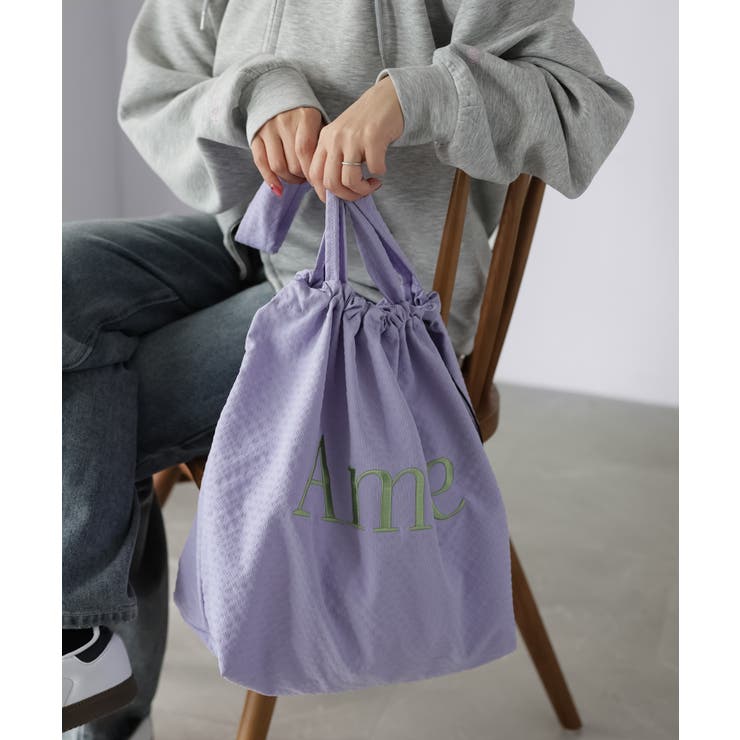 ロゴ刺繍巾着トートバッグ | Riberry | 詳細画像20 