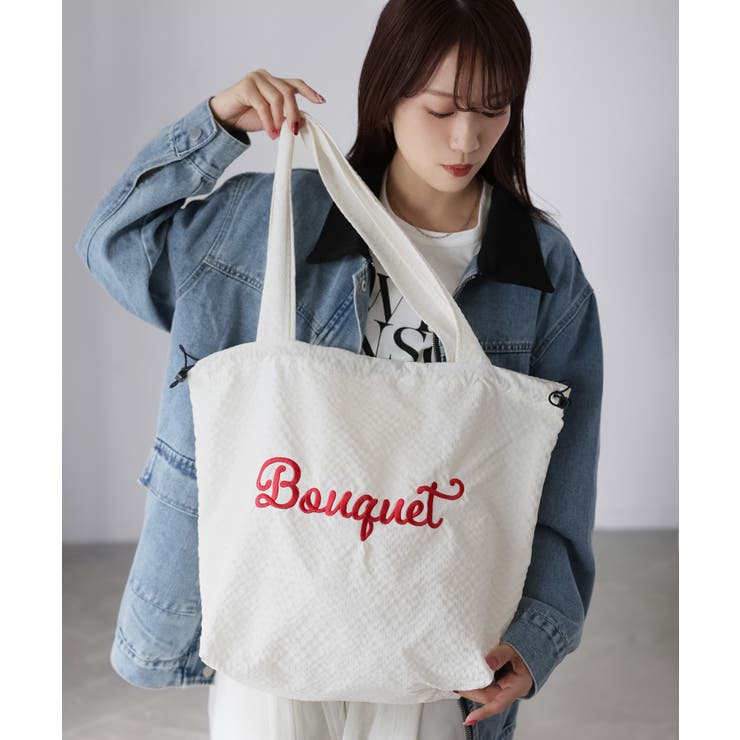 ロゴ刺繍巾着トートバッグ | Riberry | 詳細画像3 