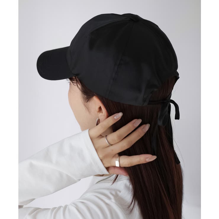 バックリボンサテンキャップ | Riberry | 詳細画像3 