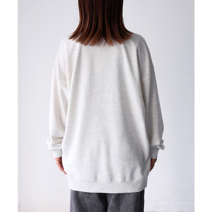 【体型カバー】めがねキツネ胸刺繍スウェット／カジュアル／春／トレーナー | Riberry | 詳細画像37 