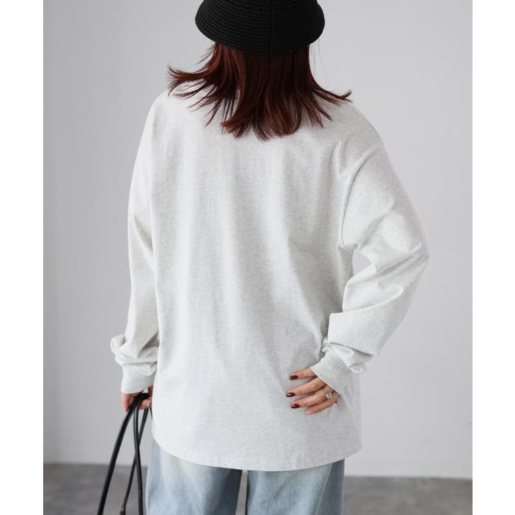 【体型カバー】めがねキツネ刺繍ロンT／カジュアル／春／ママ | Riberry | 詳細画像44 