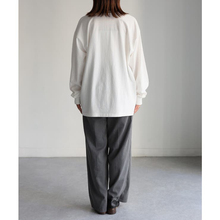 【体型カバー】めがねキツネ刺繍ロンT／カジュアル／春／ママ | Riberry | 詳細画像50 