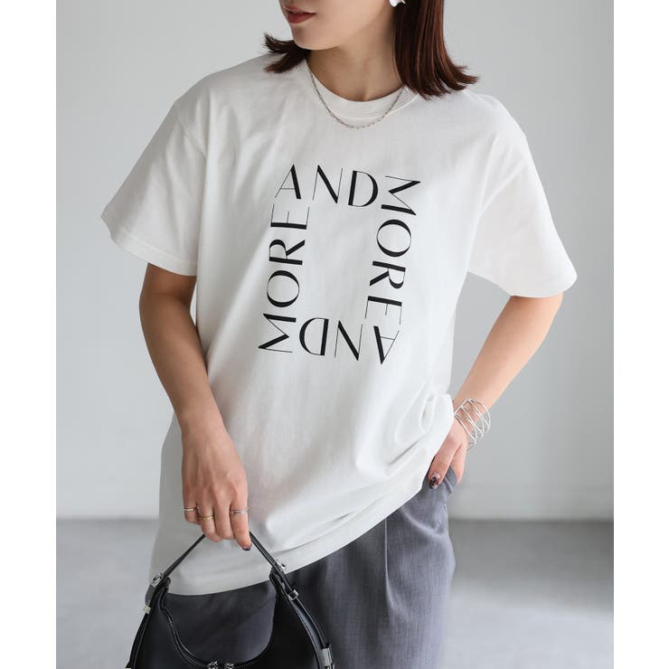 スクエアロゴプリント半袖Tシャツ | Riberry | 詳細画像13 