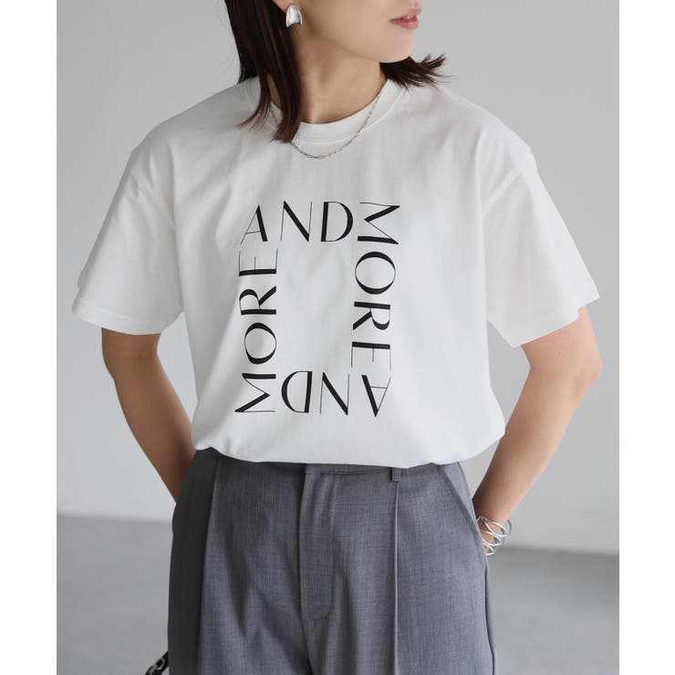 スクエアロゴプリント半袖Tシャツ | Riberry | 詳細画像14 