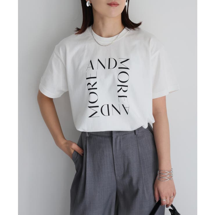 スクエアロゴプリント半袖Tシャツ | Riberry | 詳細画像18 