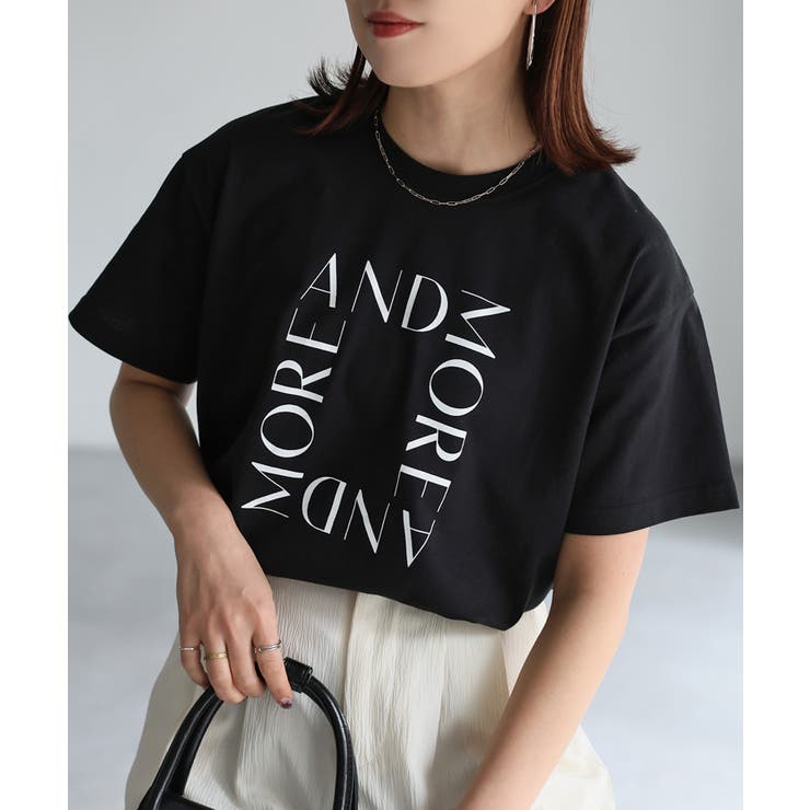 スクエアロゴプリント半袖Tシャツ | Riberry | 詳細画像28 