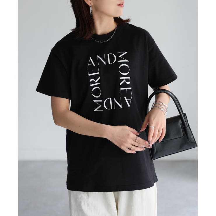 スクエアロゴプリント半袖Tシャツ | Riberry | 詳細画像30 