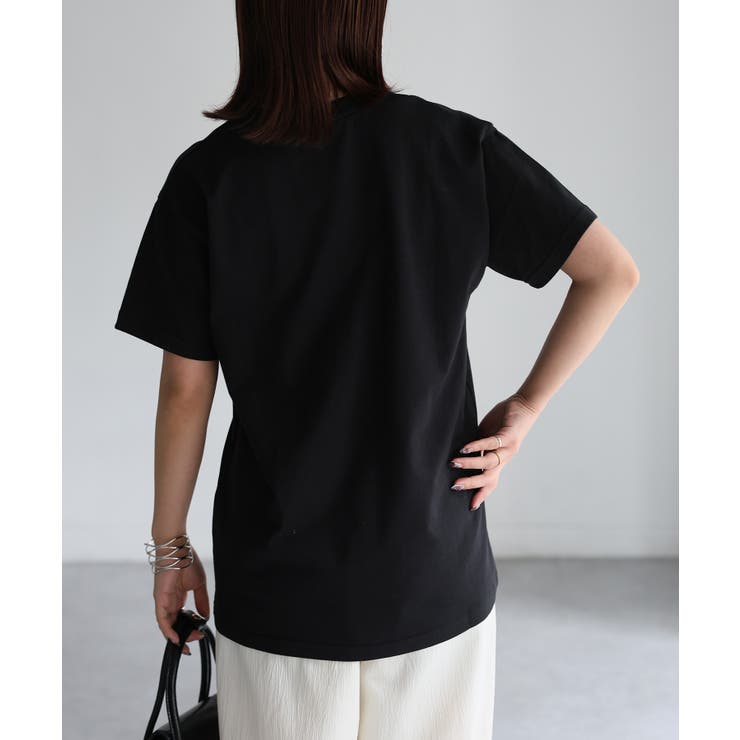 スクエアロゴプリント半袖Tシャツ | Riberry | 詳細画像32 