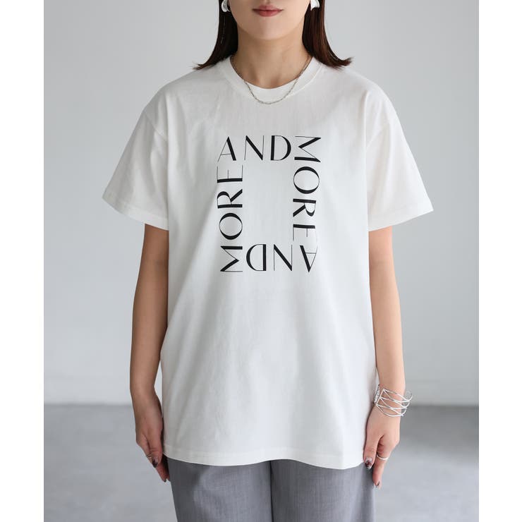 スクエアロゴプリント半袖Tシャツ | Riberry | 詳細画像33 