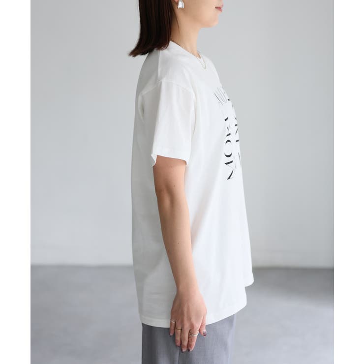 スクエアロゴプリント半袖Tシャツ | Riberry | 詳細画像34 