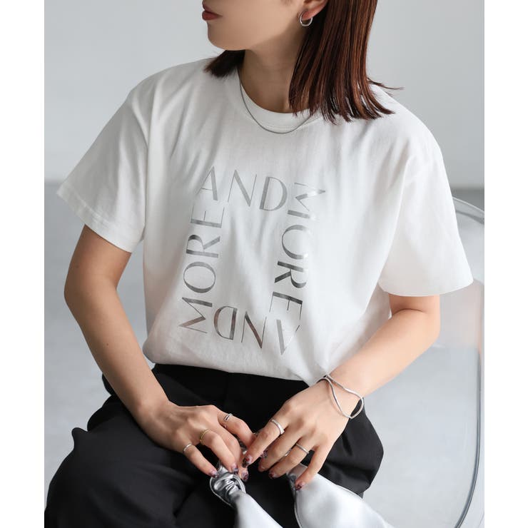 スクエアロゴプリント半袖Tシャツ | Riberry | 詳細画像6 