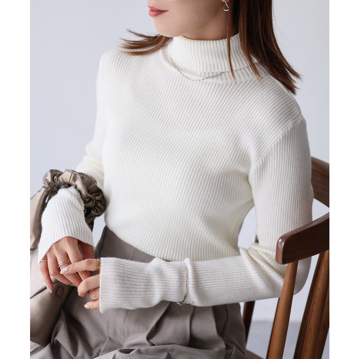 リブタートルネックニット[品番：RBRW0000081]｜Riberry（リベリー）の