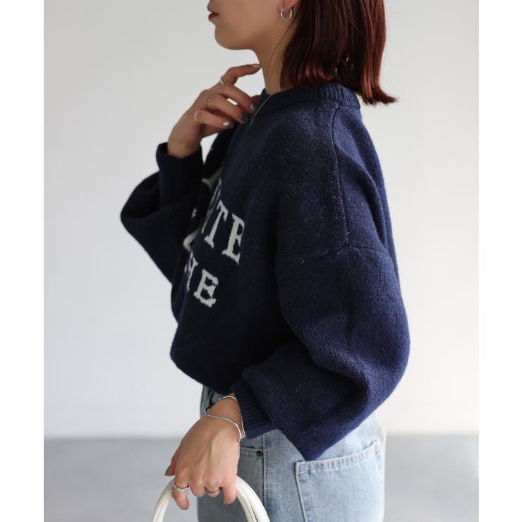 ロゴジャガードニット | Riberry | 詳細画像11 