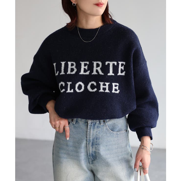 ロゴジャガードニット | Riberry | 詳細画像2 