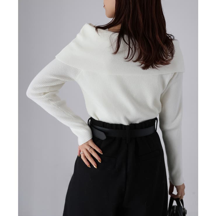 アシメオフショルニット | Riberry | 詳細画像14 