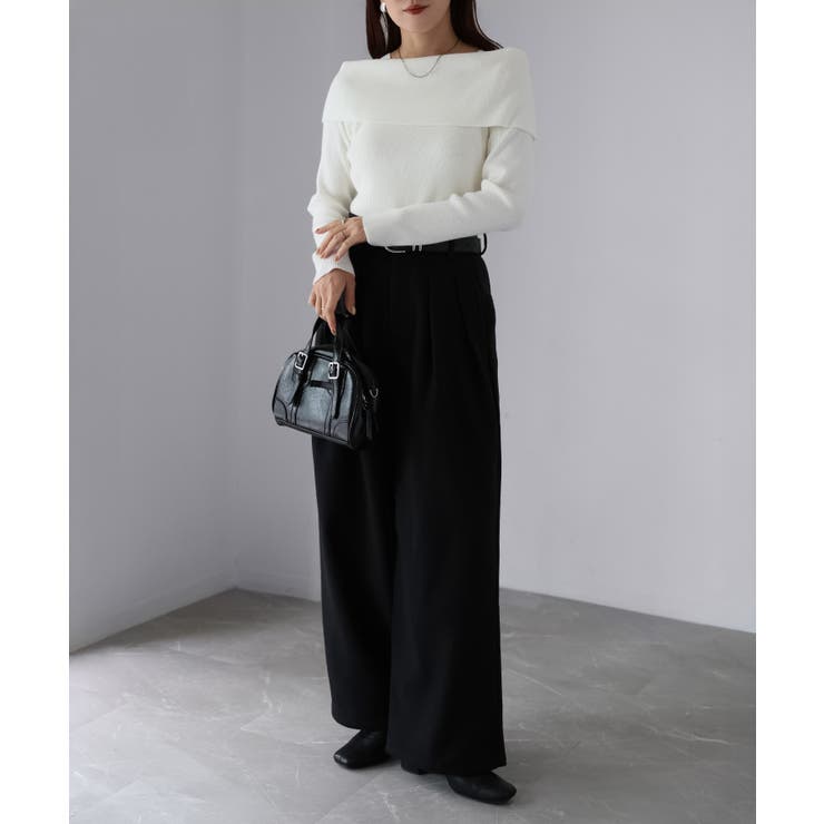 アシメオフショルニット | Riberry | 詳細画像15 