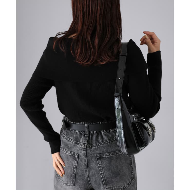 アシメオフショルニット | Riberry | 詳細画像22 