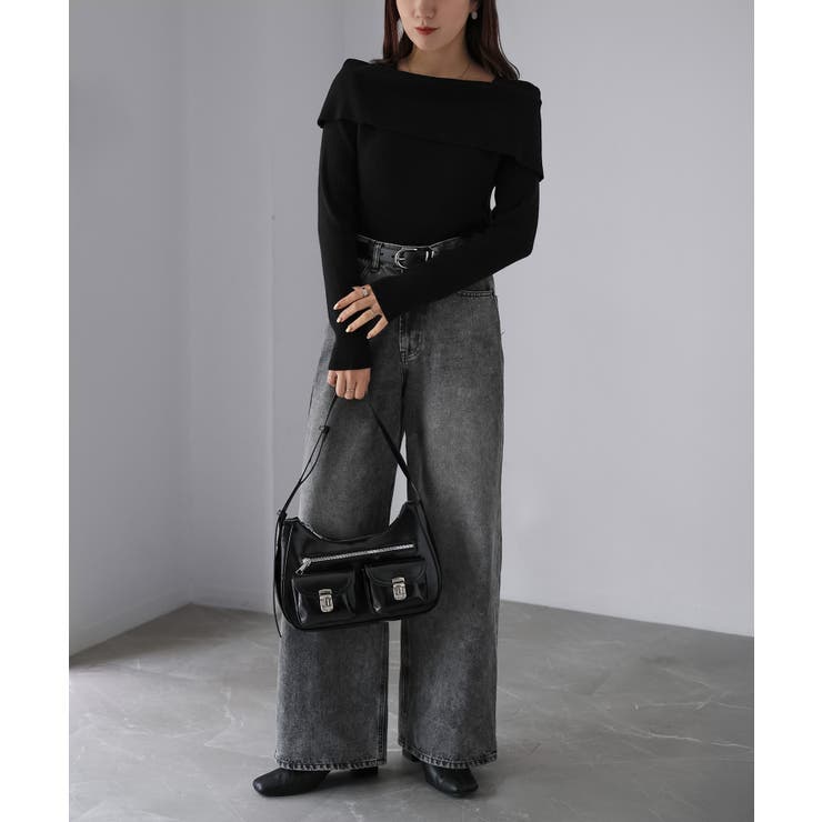 アシメオフショルニット | Riberry | 詳細画像23 