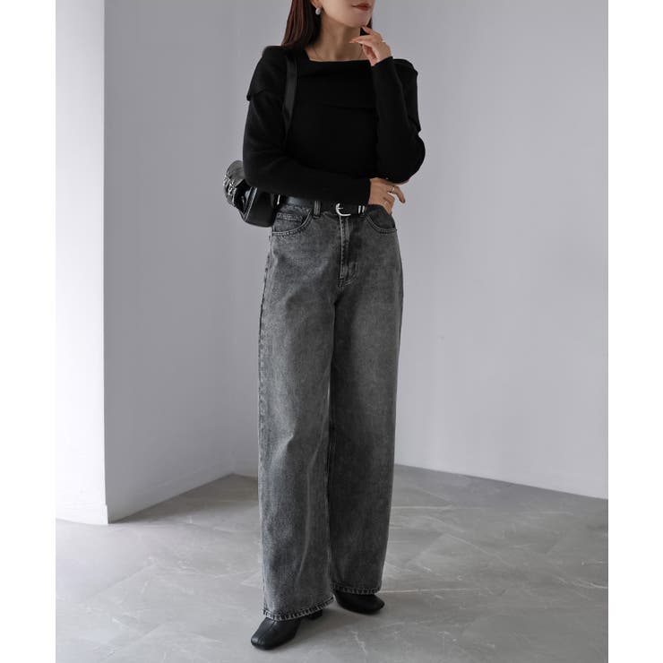 アシメオフショルニット | Riberry | 詳細画像24 