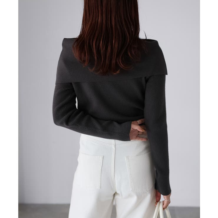 アシメオフショルニット | Riberry | 詳細画像6 