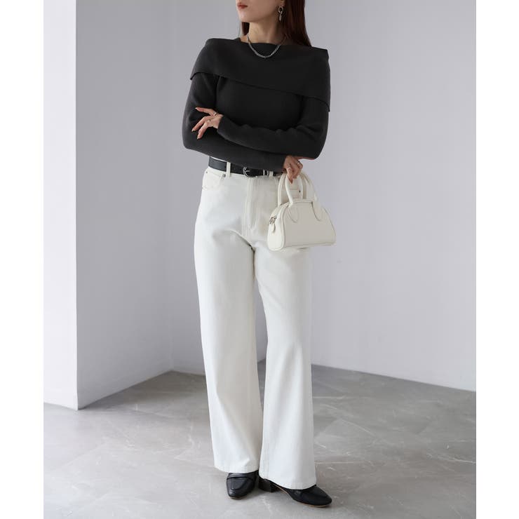 アシメオフショルニット | Riberry | 詳細画像7 