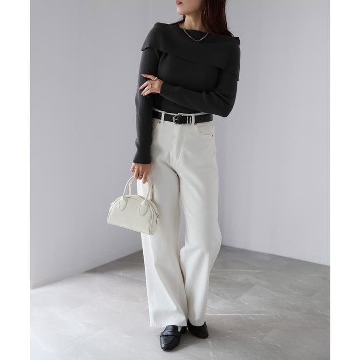 アシメオフショルニット | Riberry | 詳細画像8 