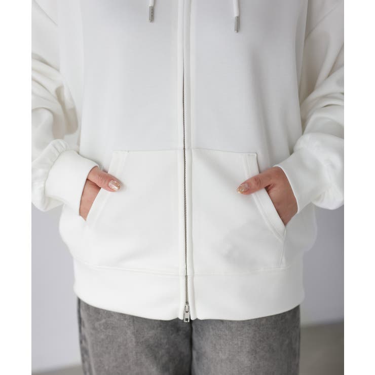 袖ロゴ刺繍レースダブルジップパーカー | Riberry | 詳細画像67 