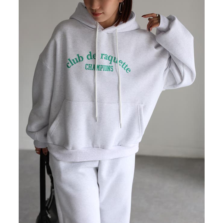 裏起毛パーカー/ロゴスウェット セットアップ | Riberry | 詳細画像1 