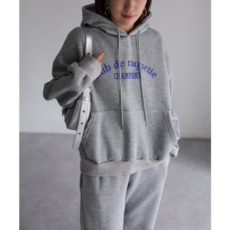 裏起毛パーカー/ロゴスウェット セットアップ | Riberry | 詳細画像10 