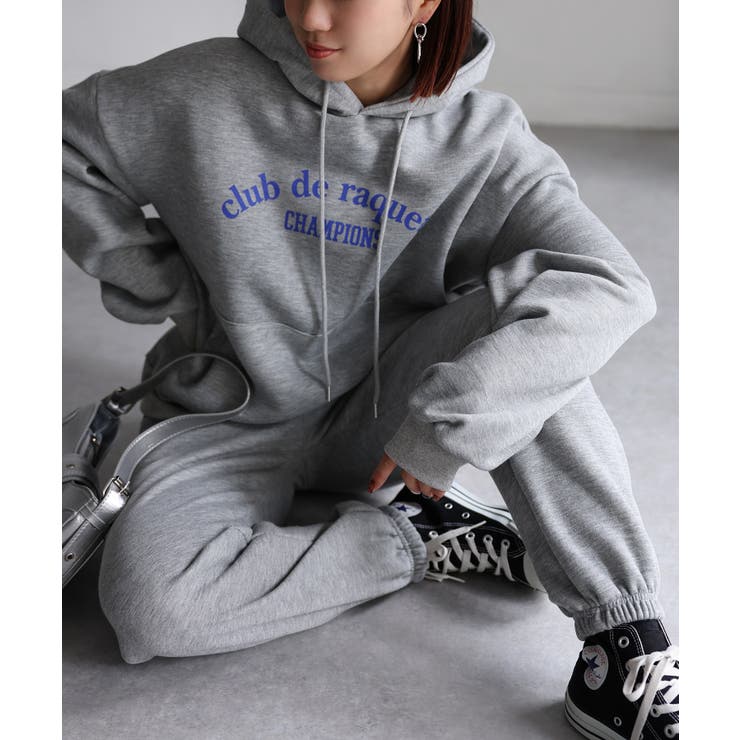 裏起毛パーカー/ロゴスウェット セットアップ | Riberry | 詳細画像12 