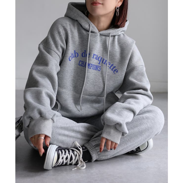 裏起毛パーカー/ロゴスウェット セットアップ | Riberry | 詳細画像14 