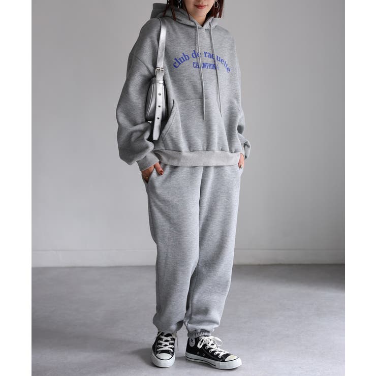 裏起毛パーカー/ロゴスウェット セットアップ | Riberry | 詳細画像16 