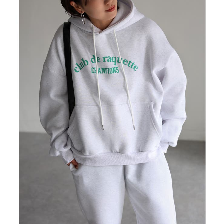 裏起毛パーカー/ロゴスウェット セットアップ | Riberry | 詳細画像2 