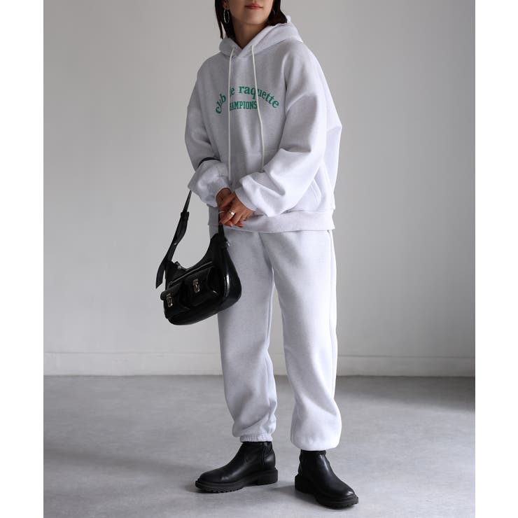 裏起毛パーカー/ロゴスウェット セットアップ | Riberry | 詳細画像5 