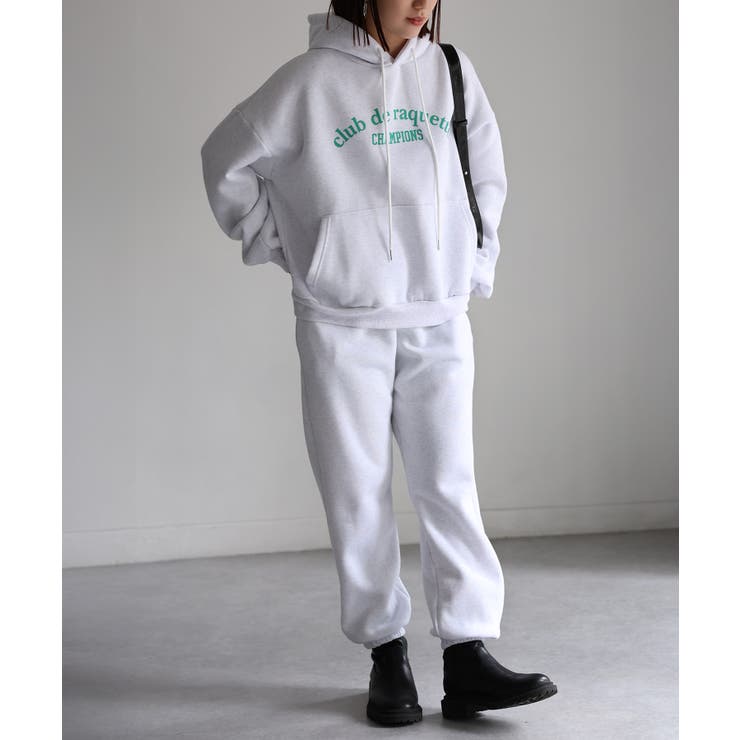 裏起毛パーカー/ロゴスウェット セットアップ | Riberry | 詳細画像6 