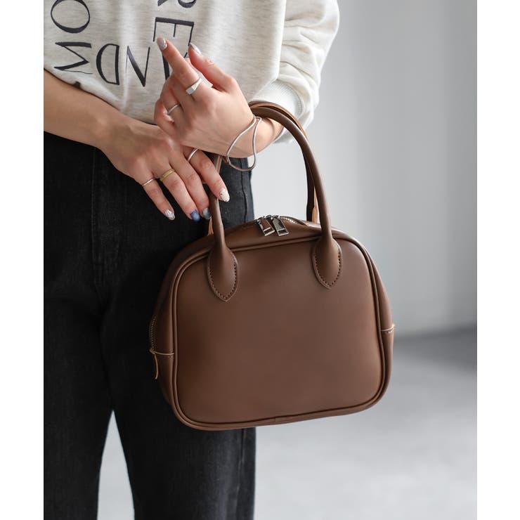 D.BROWN | ミニスクエアボストンバッグ | Riberry