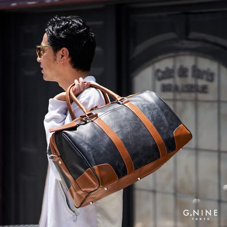 ボストンバッグ ヴィンテージ  PU[品番：RT000000477]｜G.NINE（ジーナイン）のメンズファッション通販｜SHOPLIST（ショップリスト）